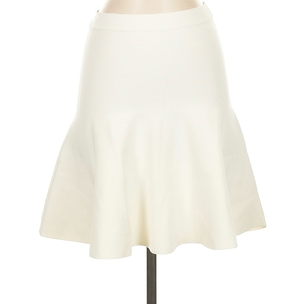 BCBGMaxAzria Cream A-Line Skirt